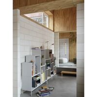 Stacked Bookcase Configuration 3 Grå