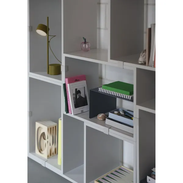 Stacked Bookcase Configuration 3 Grå