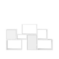 Bibliothèque Empilable Configuration 6 Blanc