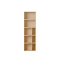 Stacked Bücherregal Konfiguration 7 Eiche
