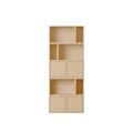 Stacked Bookcase Configuration 8 Oak