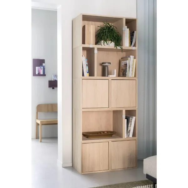 Bibliothèque Empilable Configuration 8 Blanc