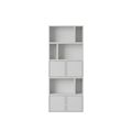 Stacked Bücherregal Konfiguration 8 Grau