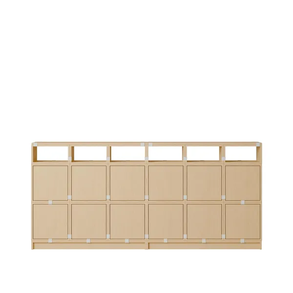 Stacked Bookcase Configuration 1 Oak