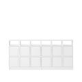 Stacked Bookcase Configuration 1 White