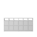 Stacked Bookcase Configuration 1 Gray