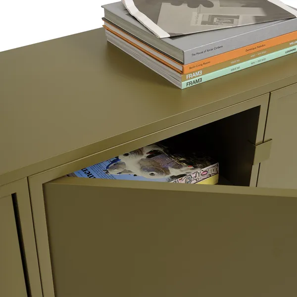 Bibliothèque Empilée Configuration 2 Marron-Vert