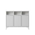 Stacked Bookcase Configuration 3 Gray