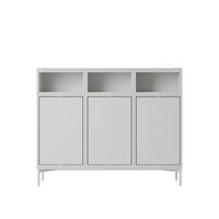 Stacked Bookcase Configuration 3 Gray