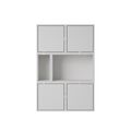 Stacked Shelving Configuration 4 Gray