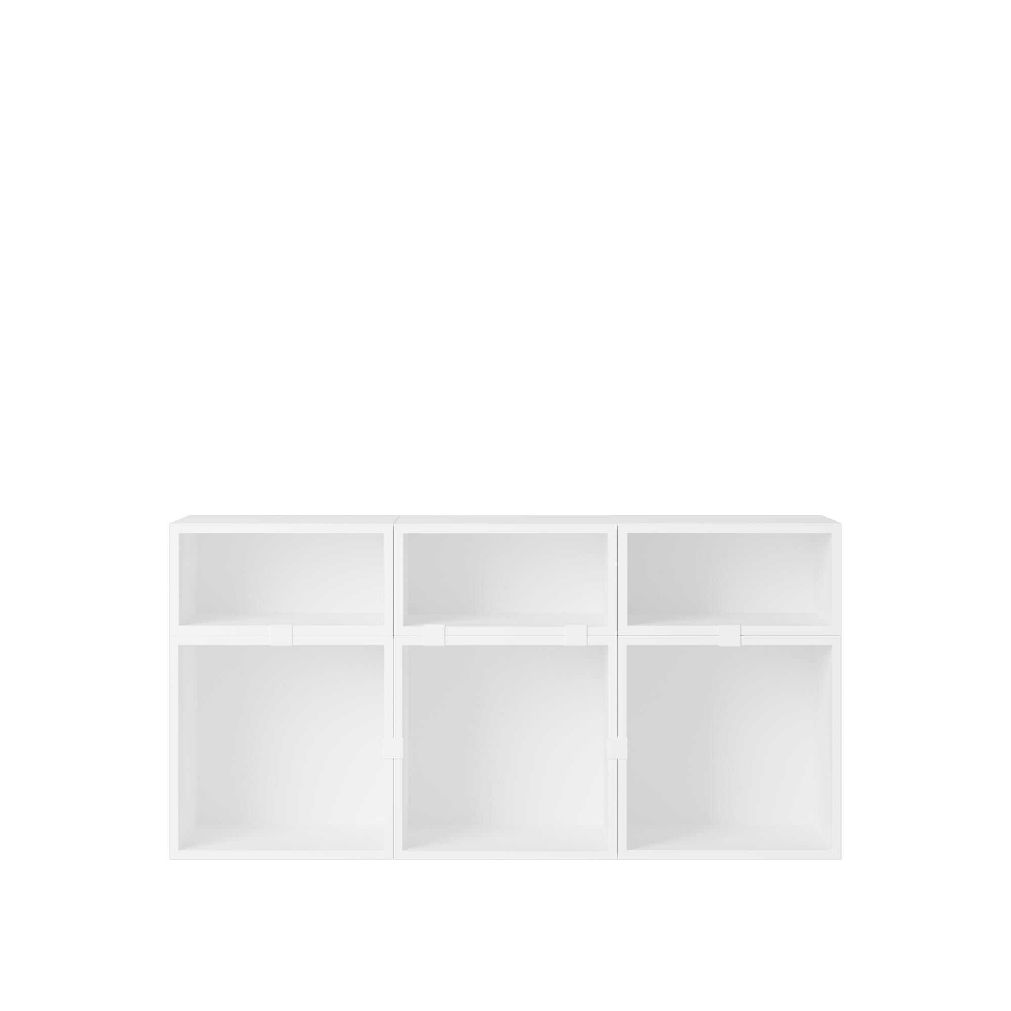 Stablede Hyllekonfigurasjon 5 Hvit