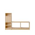 Stacked Flurregal Konfiguration 1 Eiche