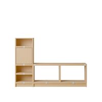 Stacked Flurregal Konfiguration 1 Eiche