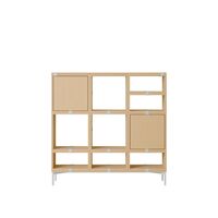 Stacked Flurregal Konfiguration 3 Eiche