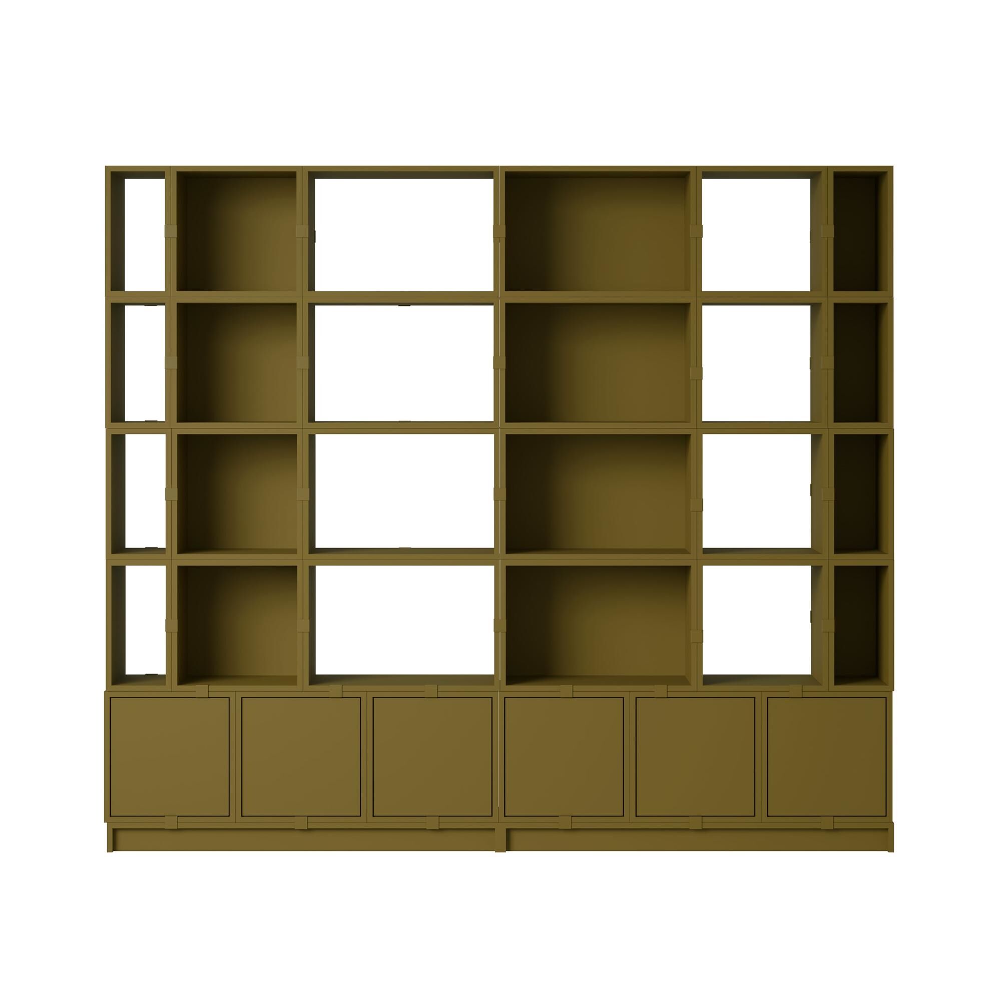 Stacked Office Reol Konfiguration 1 Brungrn