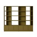 Stacked Office Regal Konfiguration 1 Braun-Grün
