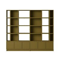 Stacked Office Regal Konfiguration 1 Braun-Grün