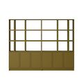 Étagère de Bureau Empilable Configuration 2 Marron-Vert