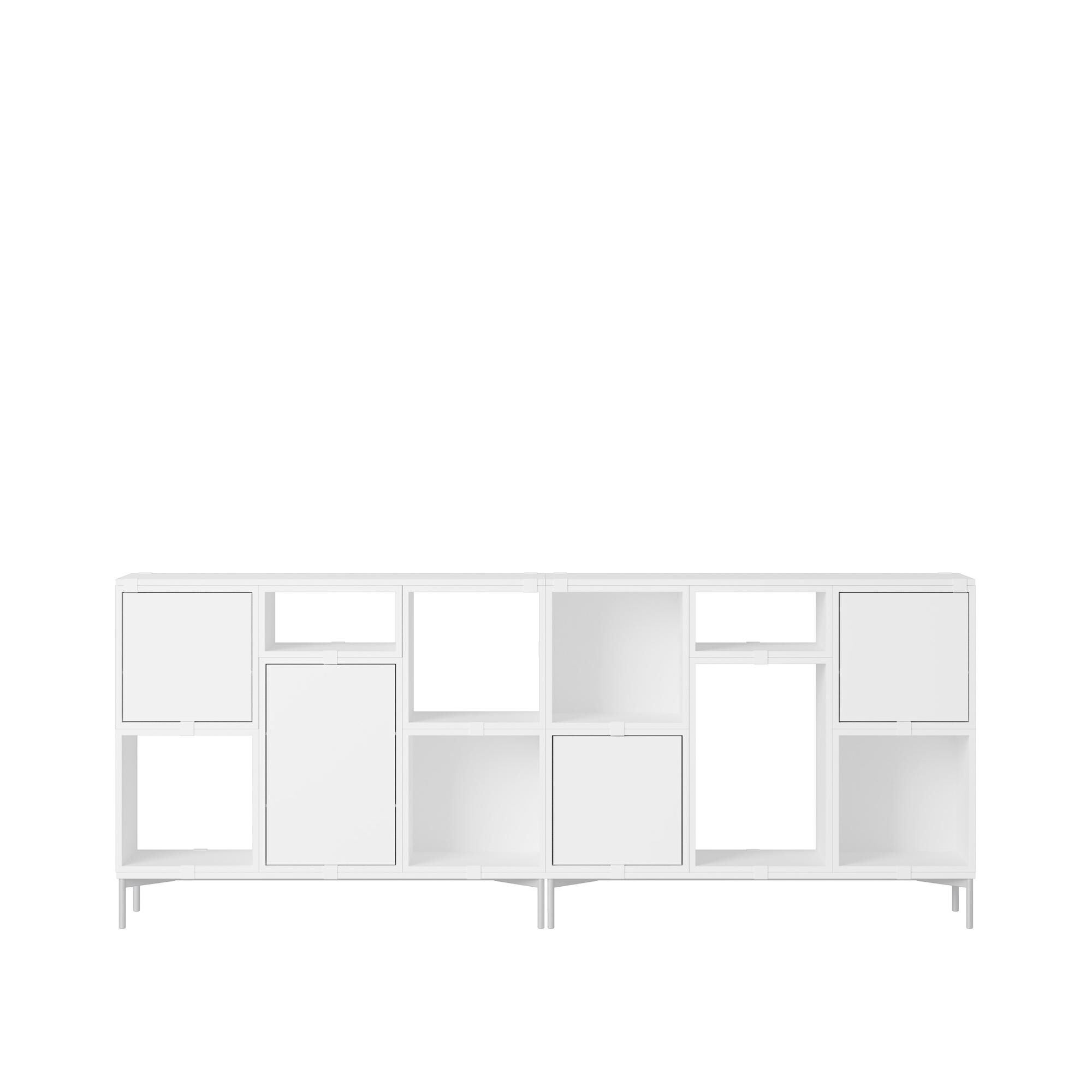 Stacked Office Reol Konfiguration 3 Hvid