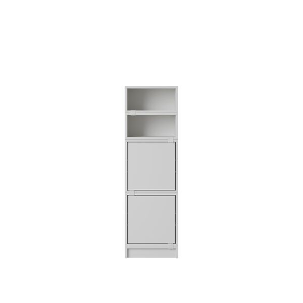 Estantería de Oficina Apilable , Configuración 4, Gris