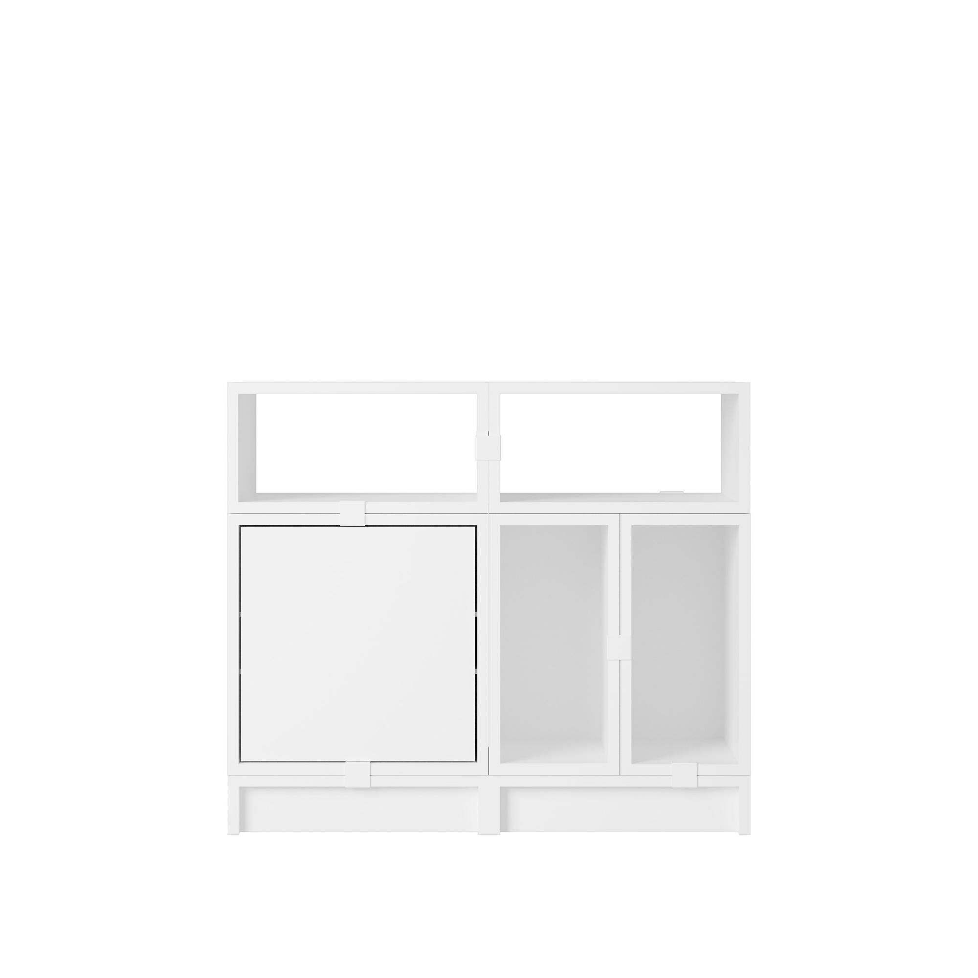 Stacked Office Reol Konfiguration 5 Hvid
