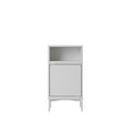 Stacked Bedside Table Configuration 2 Gray