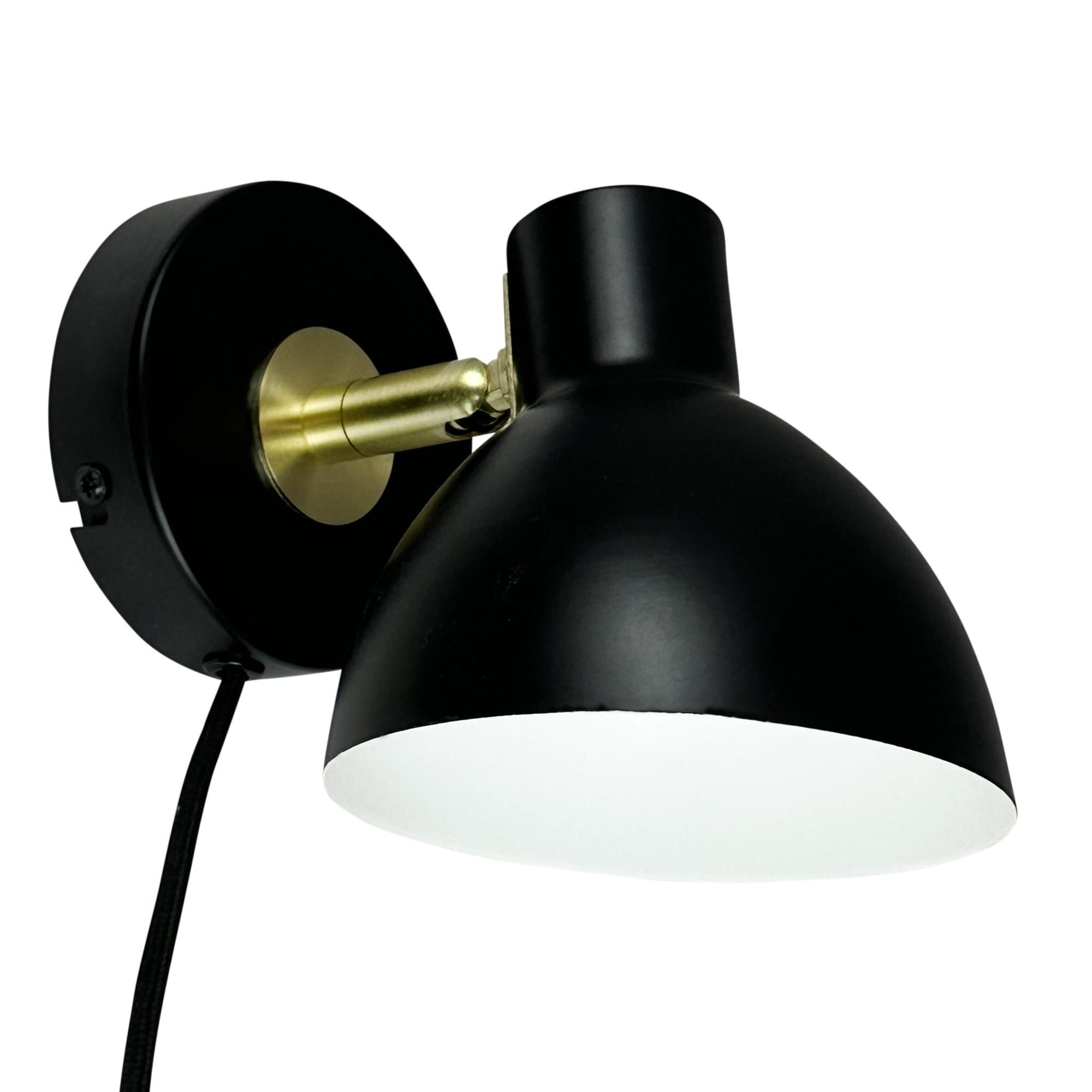 Lilje Wall Lamp Black/ Brass