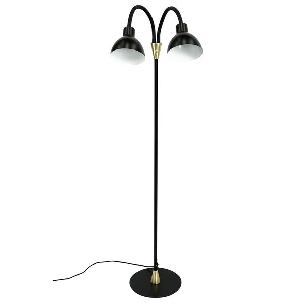 Lilje Floor Lamp Black/ Brass