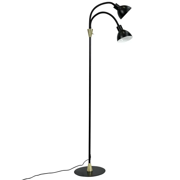 Lilje Stehlampe Schwarz/ Messing