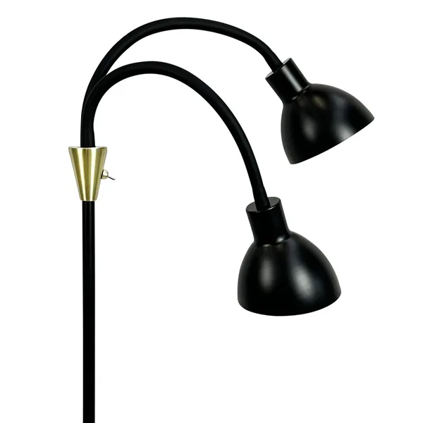 Lilje Stehlampe Schwarz/ Messing