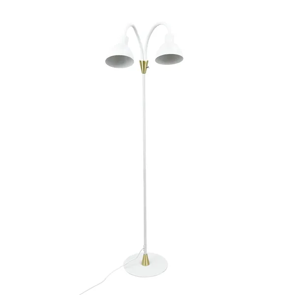 Lilje Stehlampe Weiß/ Messing