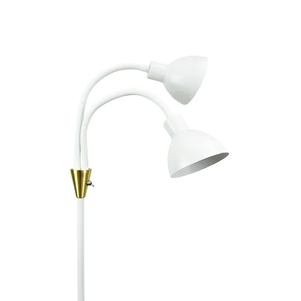 Lilje Stehlampe Weiß/ Messing