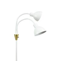 Lilje Stehlampe Weiß/ Messing