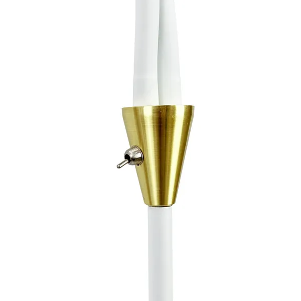 Lilje Stehlampe Weiß/ Messing