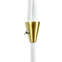 Lilje Stehlampe Weiß/ Messing