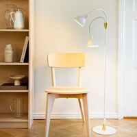 Lilje Stehlampe Weiß/ Messing