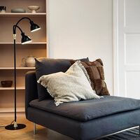 Lilje Stehlampe Weiß/ Messing
