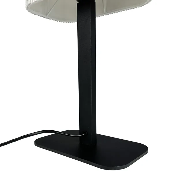 Calix Table Lamp Natural/ Black