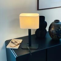 Calix Table Lamp Natural/ Black
