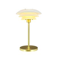 DL20 Table Lamp Opal/ Brass