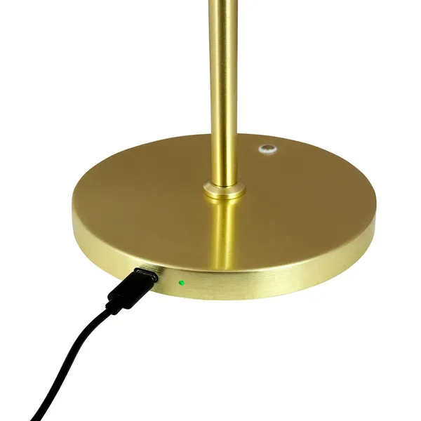 DL20 Table Lamp Opal/ Brass
