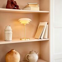 DL20 Table Lamp Opal/ Brass