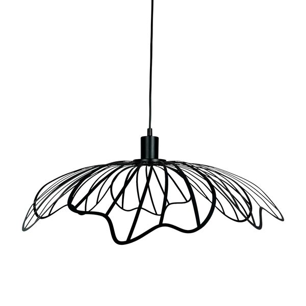 Lampadario A Forma di Fiore Nero