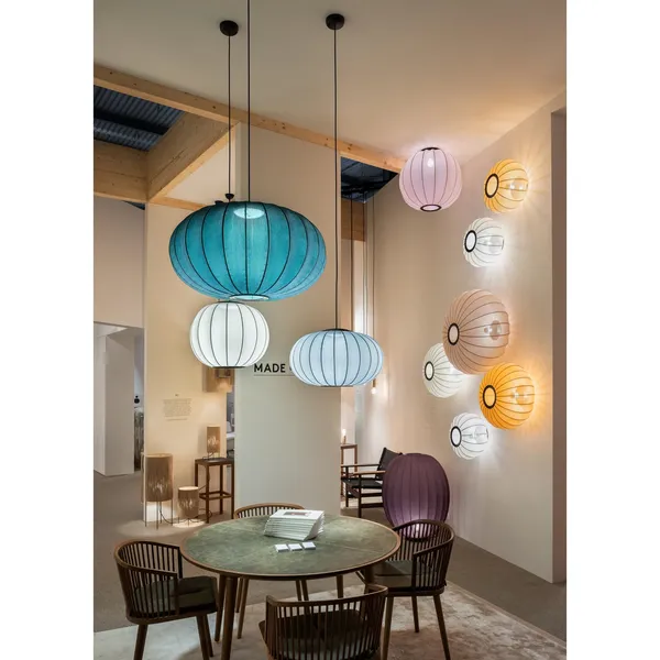 Anniversary Knit-Wit Ø45 Round Pendel Guld Glitter LED