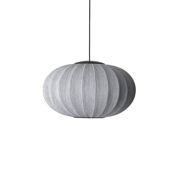Lámpara Colgante Ovalado de Ø57 de Knit-Wit , , con Plata Plateada y LED