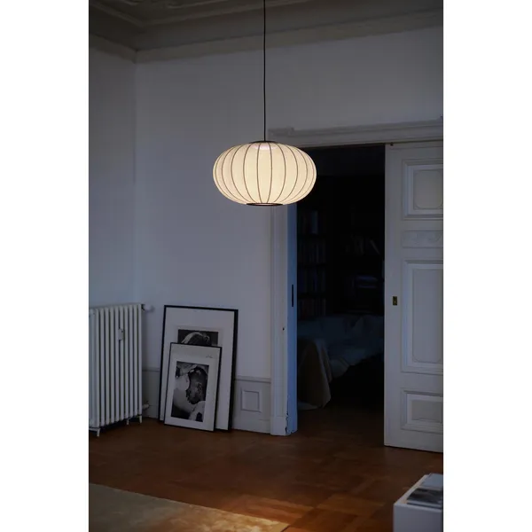 Anniversary Knit-Wit Ø57 Oval Pendant Silver Glitter LED