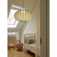 Anniversary Knit-Wit Ø57 Oval Pendant Silver Glitter LED