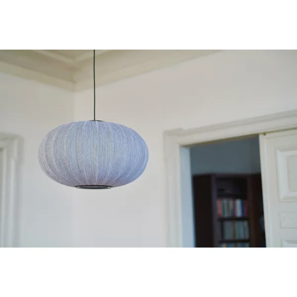 Anniversary Knit-Wit Ø57 Oval Pendant Silver Glitter LED