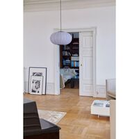 Anniversary Knit-Wit Ø57 Oval Pendant Silver Glitter LED