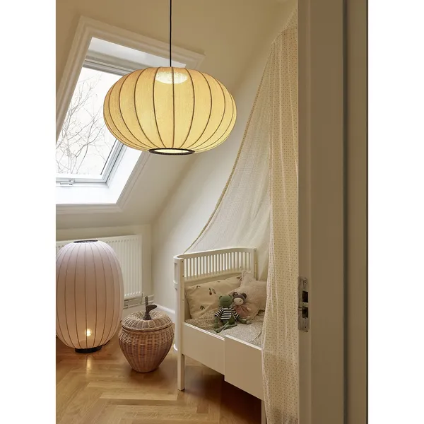 Anniversary Knit-Wit Ø57 Oval Pendant Gold Glitter LED